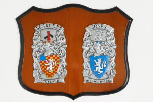 Medium Double Coat of Arms Plaque/ Shield