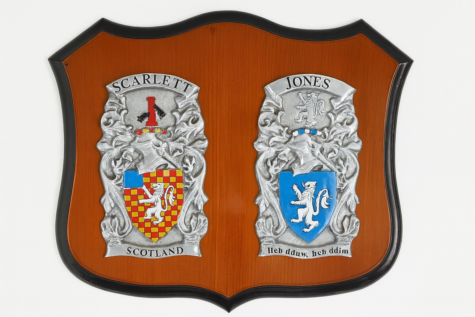 Medium Double Coat of Arms Plaque/ Shield