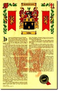 Family Crest & History Armorial Print | The Heraldic Shoppe