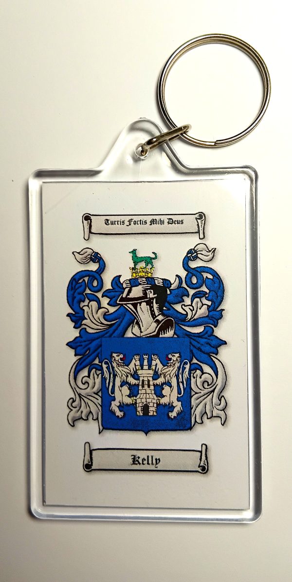 Coat of Arms Keyring 7.5cm x 5cm Acrylic