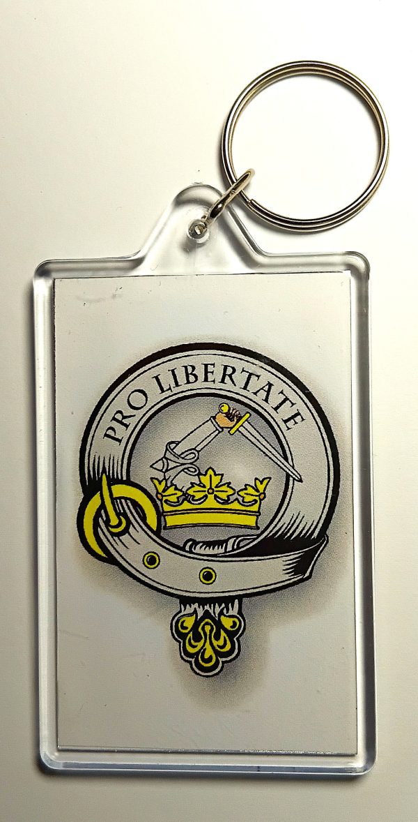Scottish Clan Badge Keyring 7.5 cm x 5.5cm Acrylic