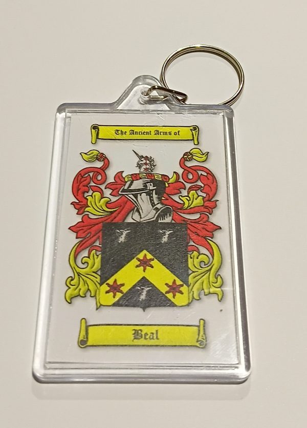 Coat of Arms Keyring 7.5cm x 5cm Acrylic - Image 2