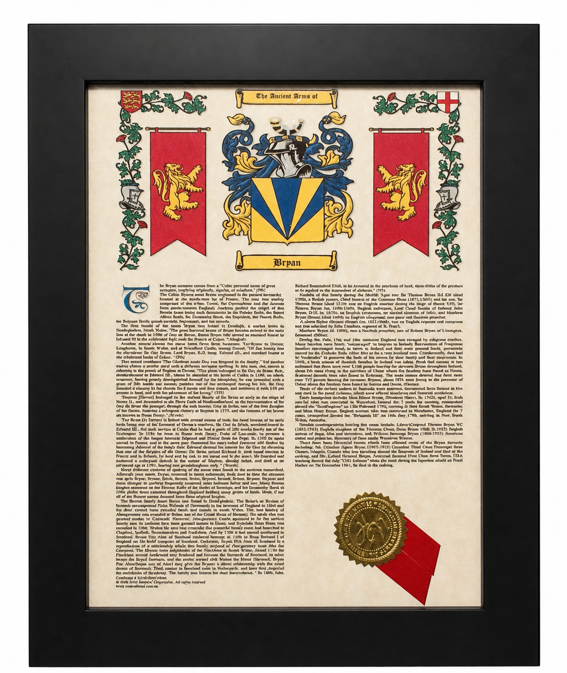 8 1/2" x 11" Mini Armorial